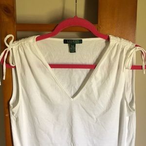 ⭐️White Ralph Lauren V-neck